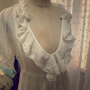 White blouse summer beach cover all
